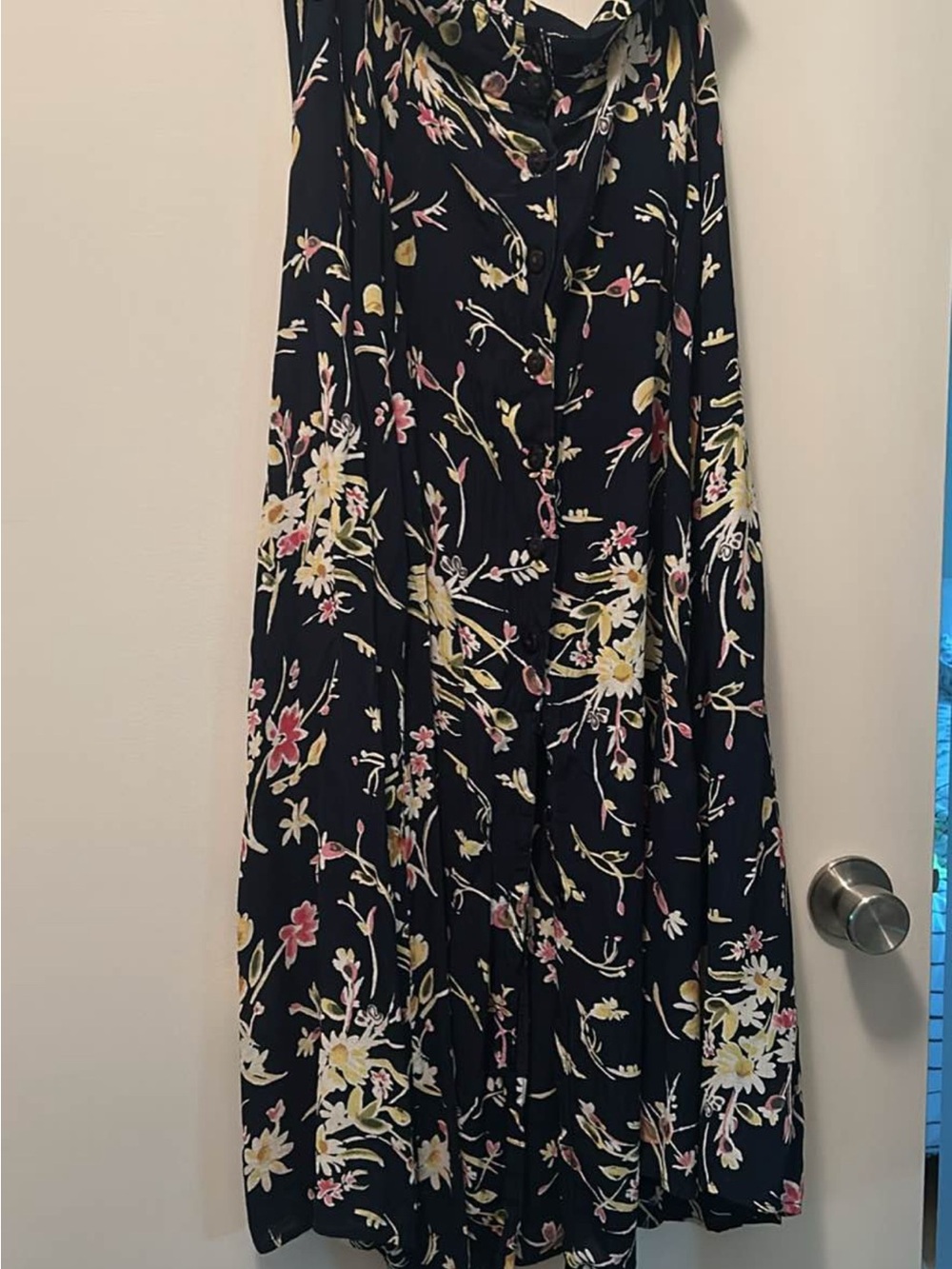 vtg rampage longline button down maxi skirt